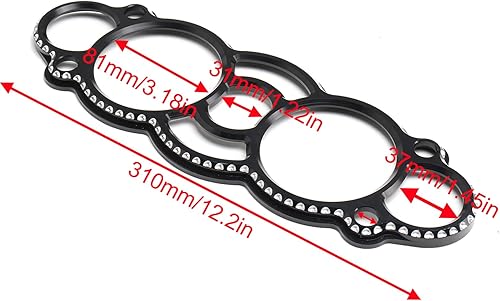 Miniatura 2 de Cubierta del bisel del medidor del velocímetro, hecha de aleación de aluminio, accesorios de motocicleta compatibles con Suzuki Hayabusa GSX1300R