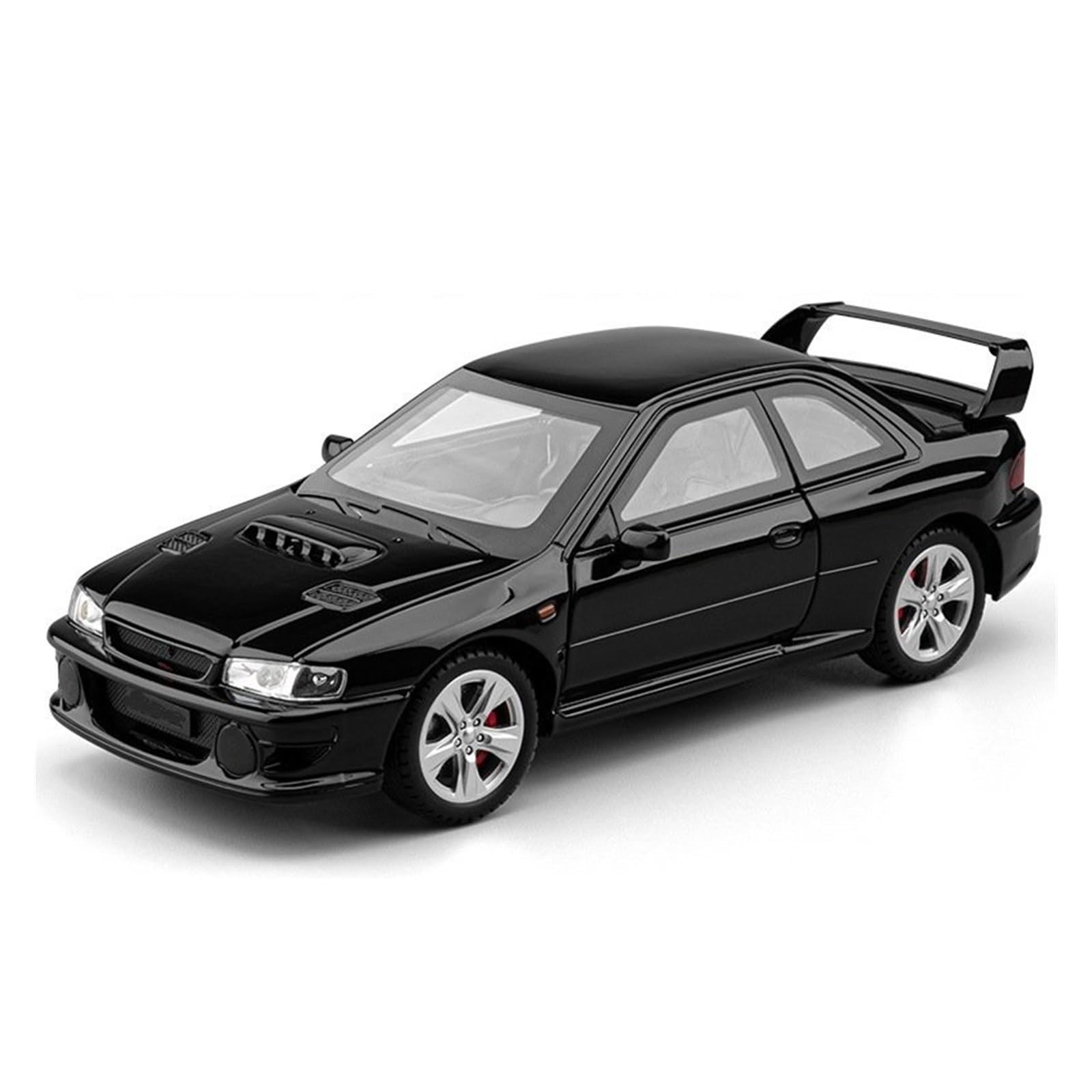 BANKOTO Diecast Car 1:24 For Subaru For Impreza For STI Alloy Metal Diecast Model Car Collectibles Ornaments Collectible Model(Black)