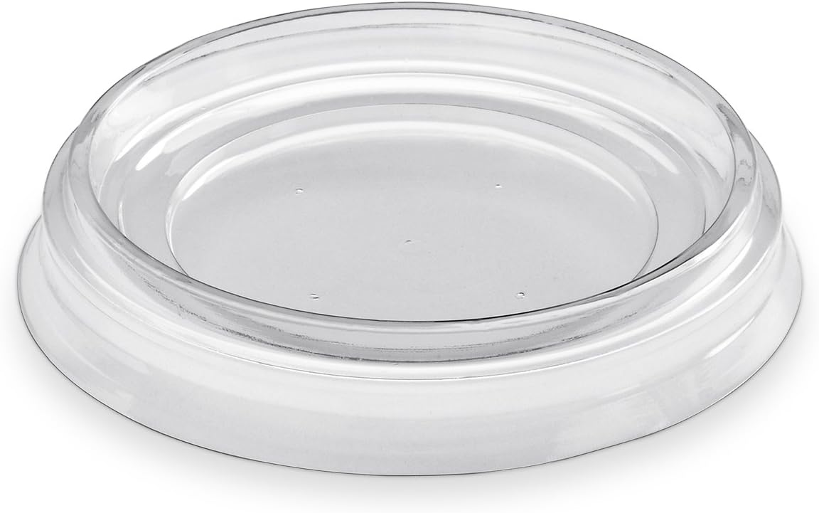 MOULIPACK CVBODEGA180C CARTON OF 600 Lids for Bodega Type Round Verrine 18Cl, Plastic, Transparent, 8.2 x 8.2 x 0.5 cm