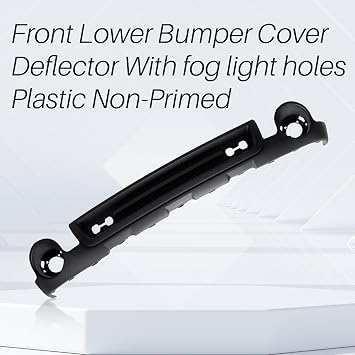 CarPartsDepot Front Bumper Deflector Lower Valance With Fog Lamp Hole Compatible With 2007-2013 GMC Sierra 1500 15131299 GM1015100