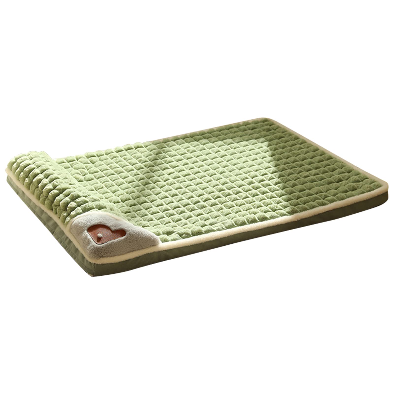 Cama para Mascotas, Extraíble, Lavable, Suave Y Gruesa, para Perros, Cama para Dormir para Gatos, Nido para Gatos, Muebles para Camas para Mascotas, Cama para Perros Pequeños Y Medianos que(L-Verde)