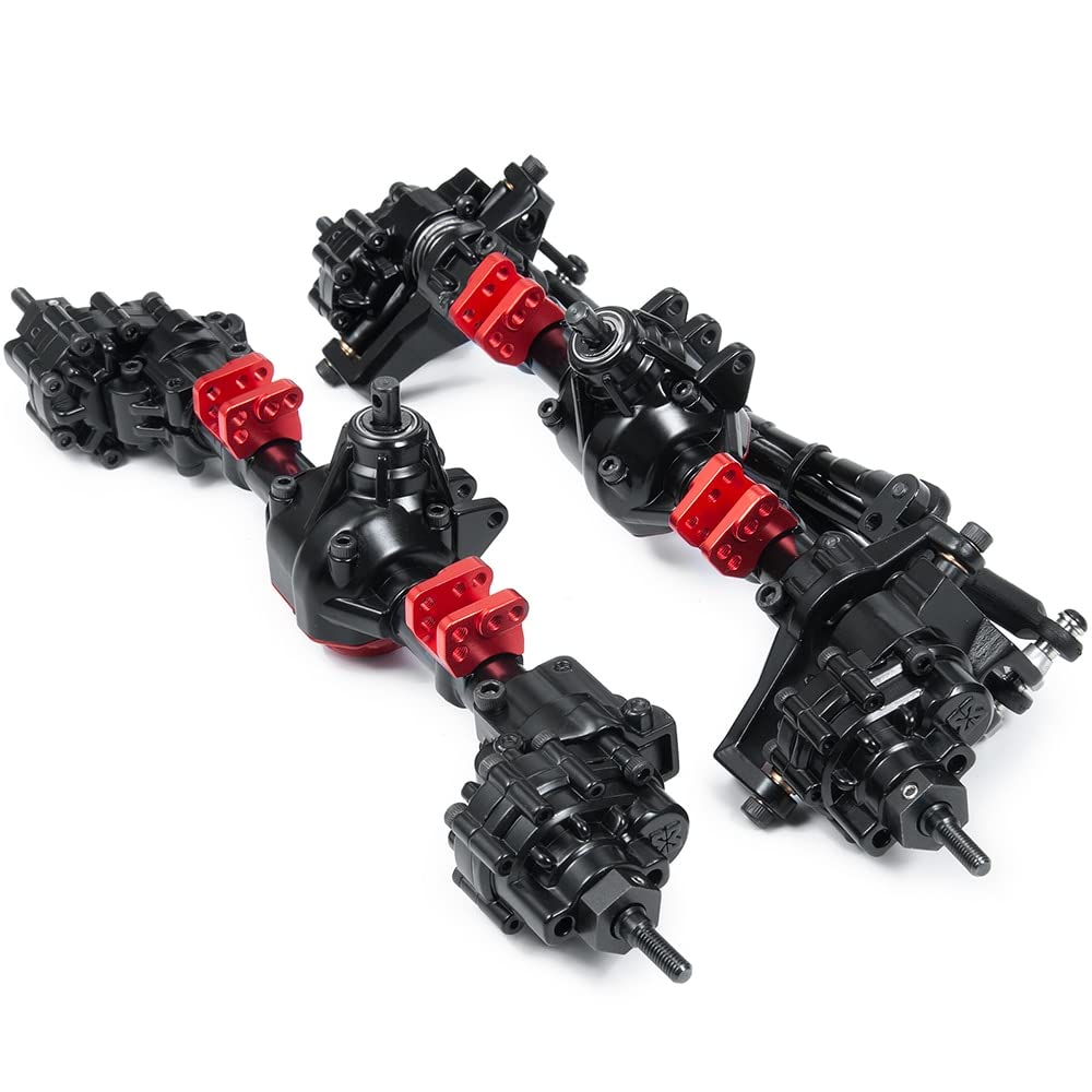 Essieu Avant/Arrière Vikye Pour SCX10 II 90046/90047 | 1/10 RC Crawler | Arbre De Transmission Titane