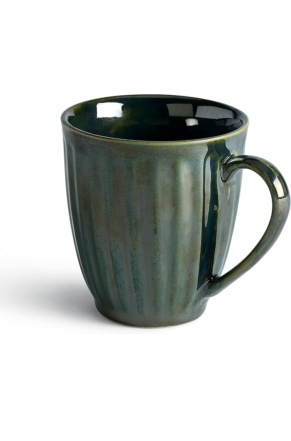 Buy Navibha Premium Handmade Metallic Green Ceramic Coffee Mugs
