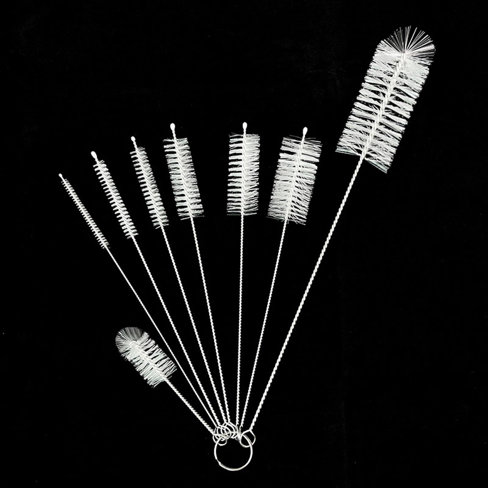 Cepillos de limpieza, 16 cepillos de limpieza de tubos, cepillos de limpieza de tuberías, cepillo de botellas, para lavar botellas de agua de cuello estrecho, tarros, tetera, boquilla, máquina de café