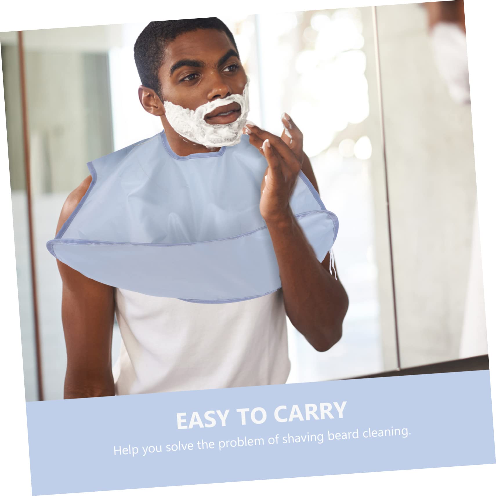 FRCOLOR 2piezas Delantal De Afeitar Para Hombres Colector De Barba Práctico y Duradero Para Día Del Padre y Uso Casa o Salón