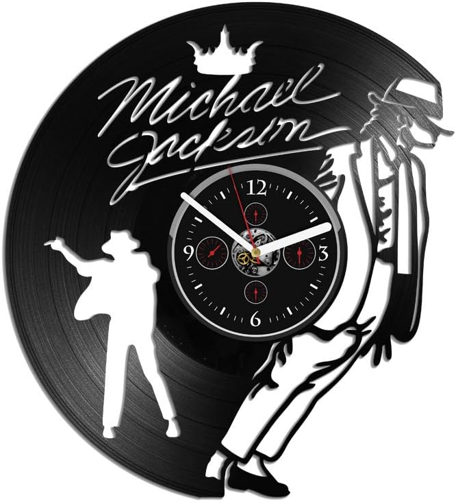 Kovides Vinyl Record Clock 12 Inch MJ Moonwalker