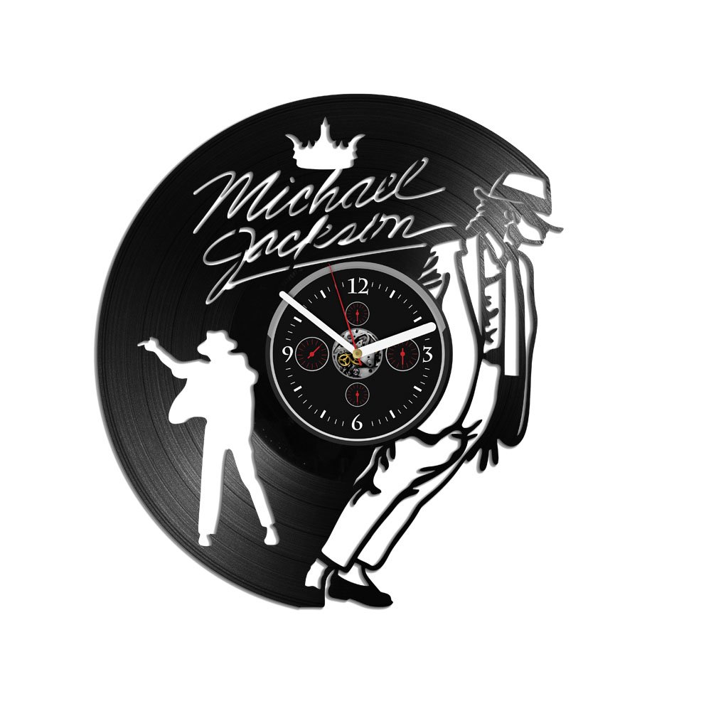Kovides Vinyl Record Clock 12 Inch MJ Moonwalker