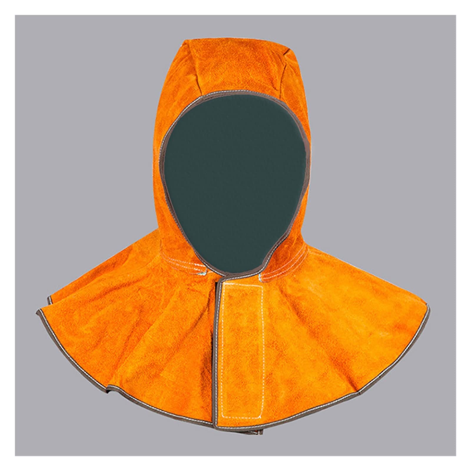 Schweißer-Maske, Leder-Schweißarbeiten, professionelle Schweißhaube, Spaltleder-Schweißerhut, Netz-Baumwolle, genäht, Wärmeisolierung, Schweißhelm, Leder-Schweißzubehör