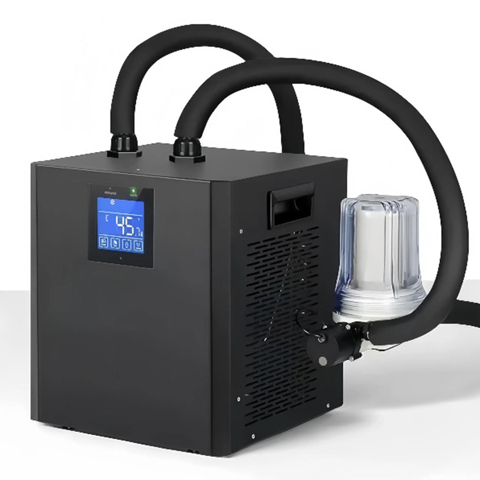 XUXIAO Ice Bath Chiller Kit, Quiet 300W Cooler with Filter and Pump, with Remote Control, 1/3 HP Water Chiller for Home Muscle Recovery