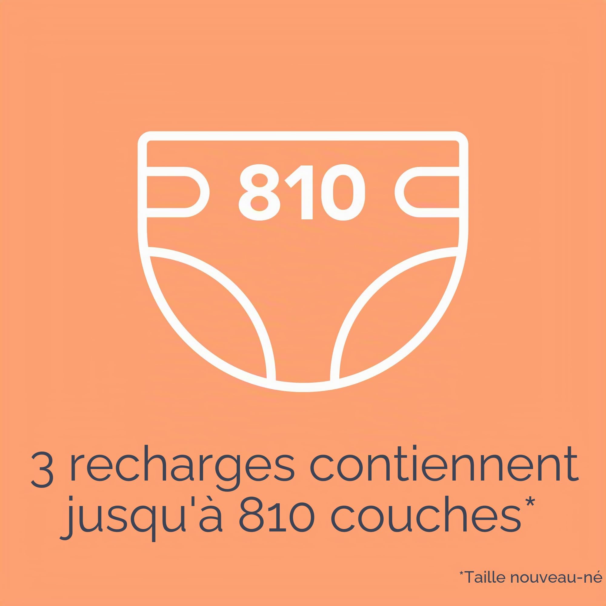 Diaper Genie Playtex Max Fresh Lot de 3 sacs de recharge pour couches 810 ct