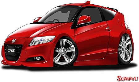 Amazon Sqwheel ホンダ Cr Z 初代 赤 のイラスト シール ステッカー おもちゃ