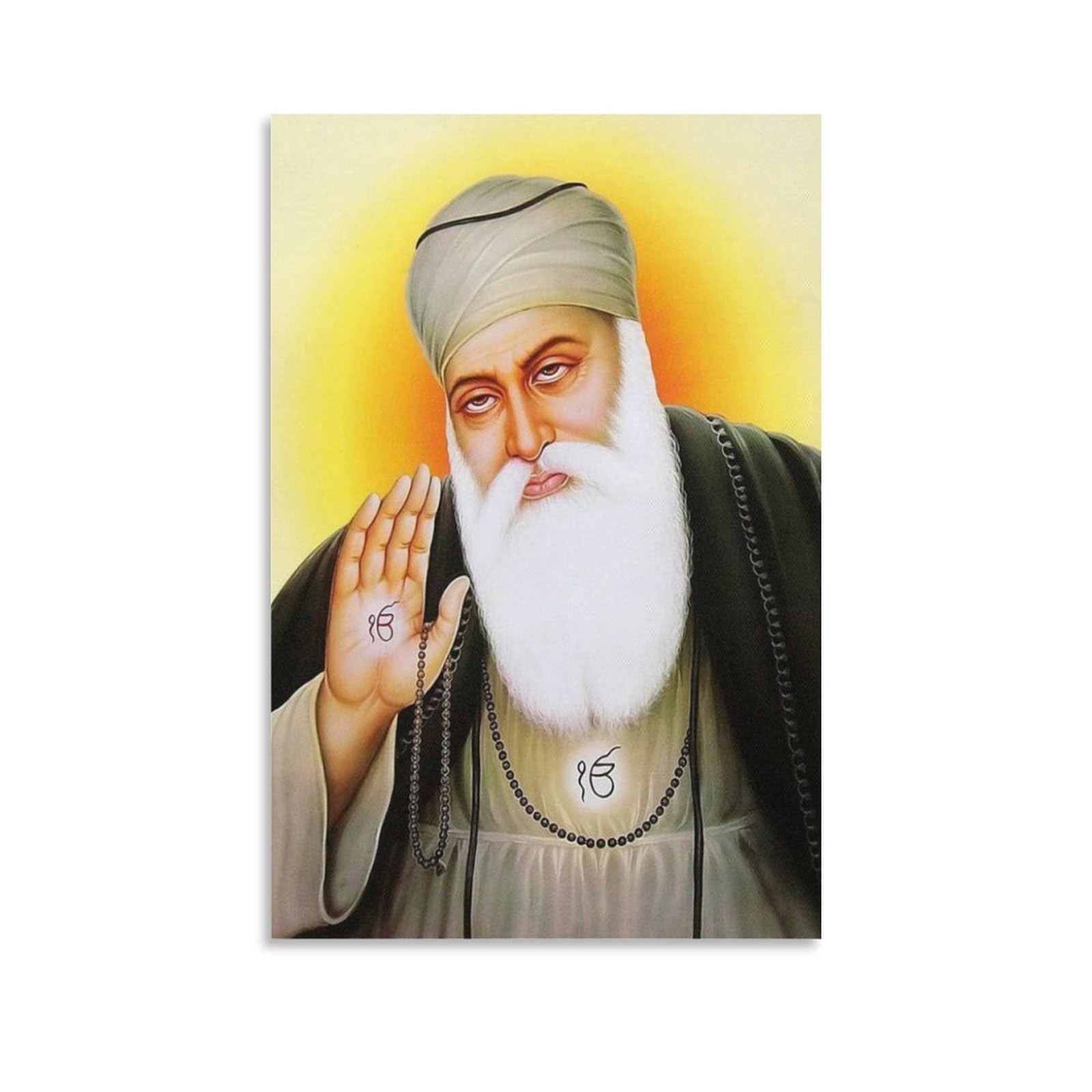 Prints Guru Nanak Dev Ji Sikh Guru (27) Posters Art Print Wall Photo Paint Poster Hanging Picture Family Bedroom Decor 16x24inch(40x60cm)