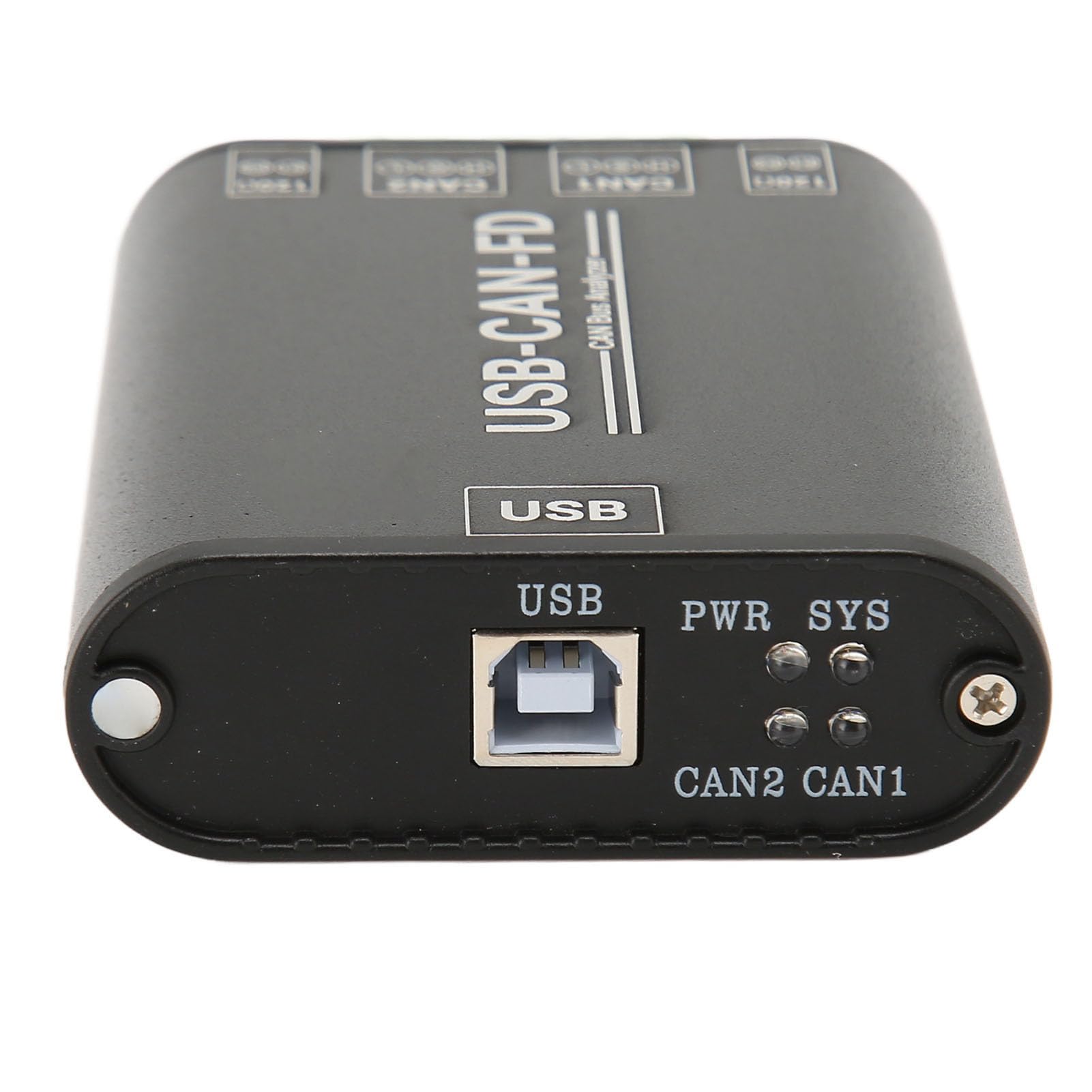 KUIDAMOS Adaptador USB a Can FD para Transmisión y Análisis de Datos Diseño Industrial Compacto con Dos Interfaces Independientes Aleación de Aluminio 96 X 104 X 70 Mm