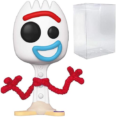 Disney Pixar: Toy Story 4 - Forky Funko Pop! Figura de vinilo (incluye funda protectora compatible con Pop Box)