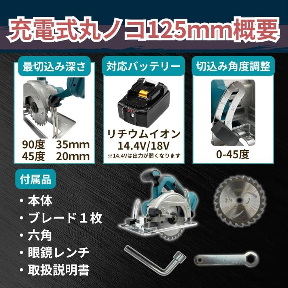 丸のこ 替え刃 替刃 【高品質】 【20枚セット】【個別包装】替刃125mm リョービ 丸のこ 替え刃 替刃 丸ノコ 専用 チップソー