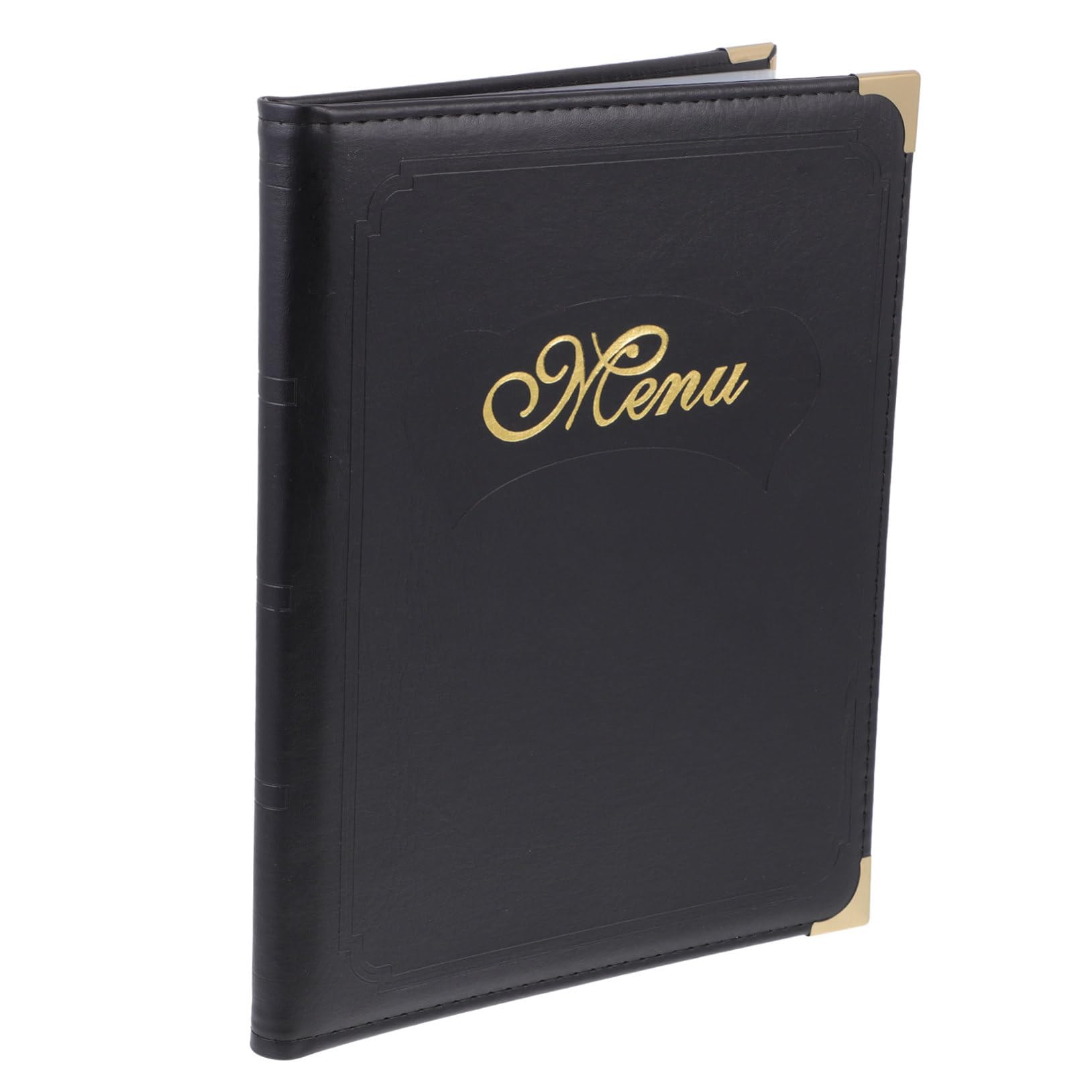 OSOLADY 1pc A4 Menu Book Bar Menu Book Practical Menu Restaurant Menu Binder Menu Book Folder Simple Meal Folder Order Menu Folder Menu Covers Holders Menu Holder Book Menus Black Pu