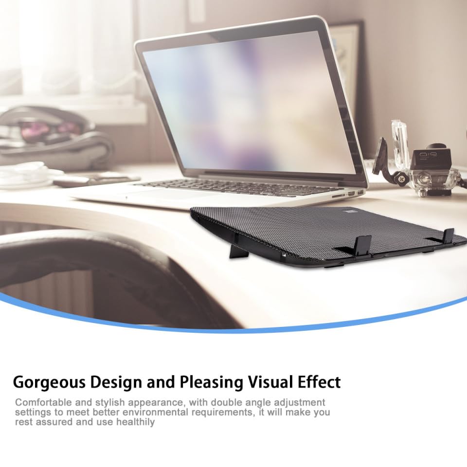 Base ajustable para laptop de 6 pulgadas con ventilador miniatura 4