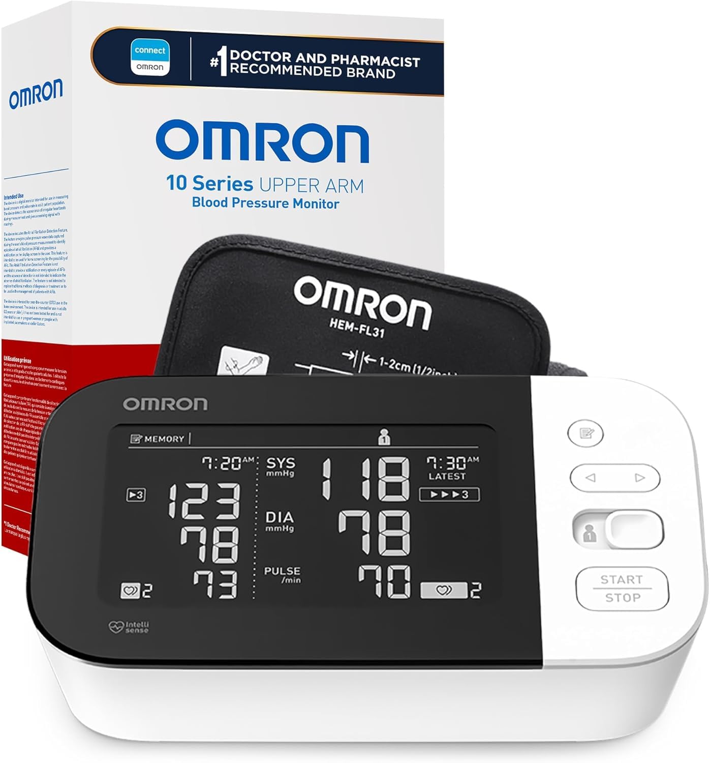 Omron 10 Series Wireless Upper Arm Blood Pressure Monitor