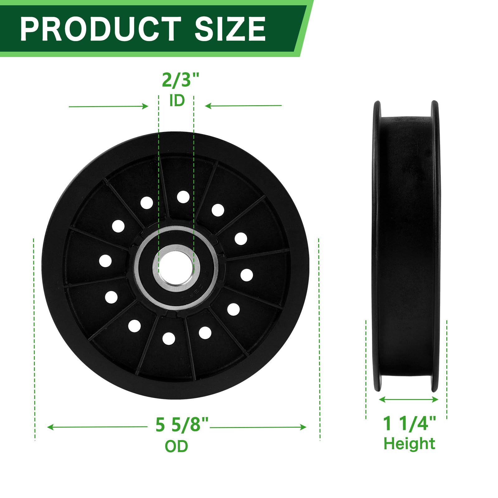 エルフ・モール Amazon.com : TENGMUJX 109-8076 Mower Idler Pulley Fits 48 52 60 72