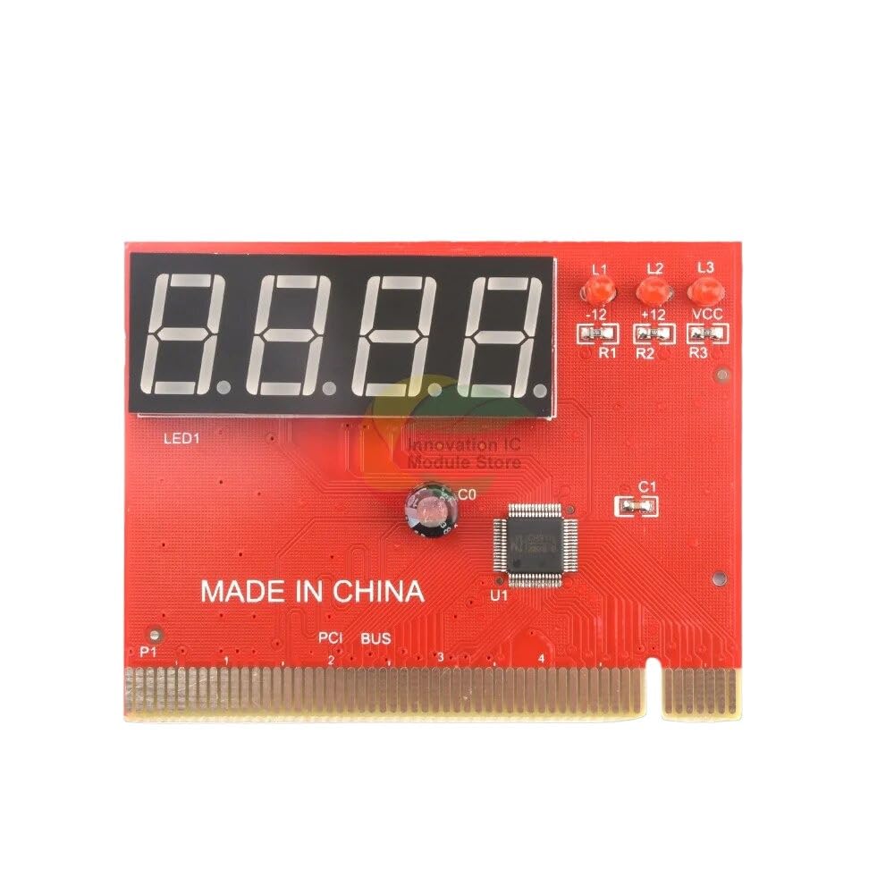 HUNGARIEL New 2024 Pc Analyzer Desktop Computer Motherboard Fault Diagnosis Card 4-Bit Pci Test Card Host Repair Test Card Tester Accessories