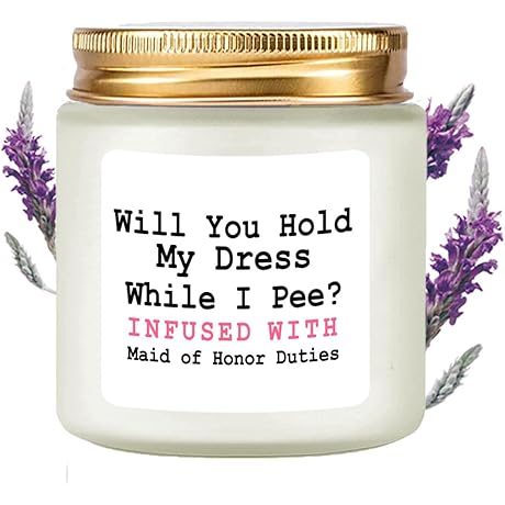 Maid of Honor Candle: Lavender-Infused Elegance for Bridesmaids