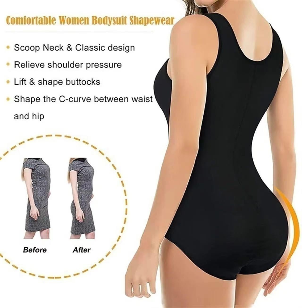 QHQQXN Odzież modelująca dla kobiet Body wyszczuplają brzuch Bezszwowe body wyszczuplają talię
