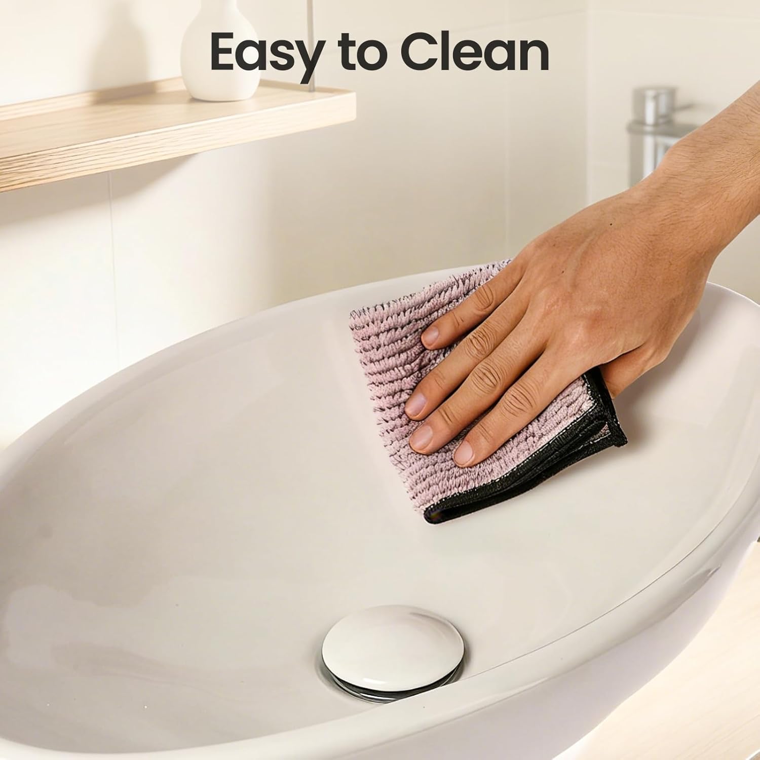 NUESTRA VIDA 20.5×12.6×5.5 inch Bathroom Vessel Sink, Modern Egg Shape Vanity Sink Above Counter Art Basin without Overflow, Oval Vessel Sink Bowl for Vanity Surface Mounted, Glossy White