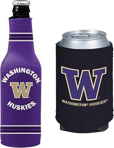 Miniatura 31 de Set de refrigeración y aislamiento de latas y botellas con el logo de NCAA en color del equipo de la universidad Escudo/Logo del estado