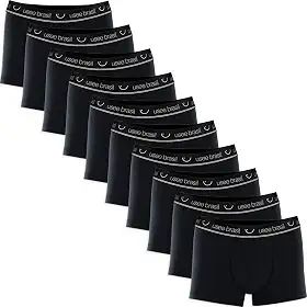 Kit Com 10 Cuecas Boxer Algodão Adulto Usee Brasil