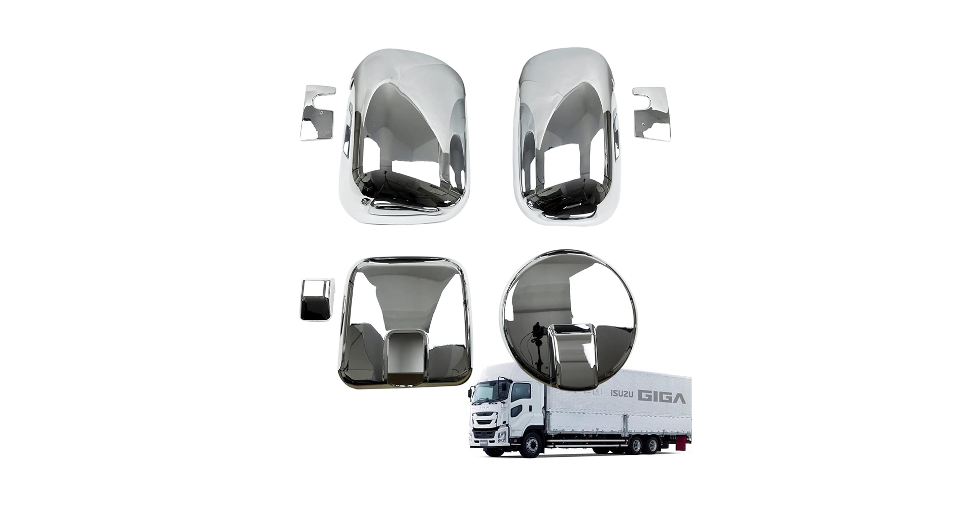 Amazon | MOTOR POWER メッキ ミラー カバー 4点セット NEWギガ