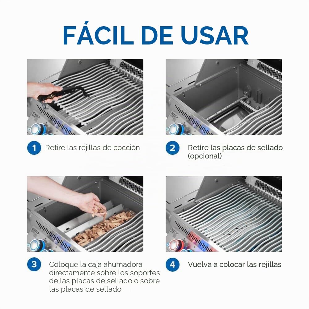 Napoleon 67013 Acero inoxidable Smoker Box accesorio de barbacoa/grill