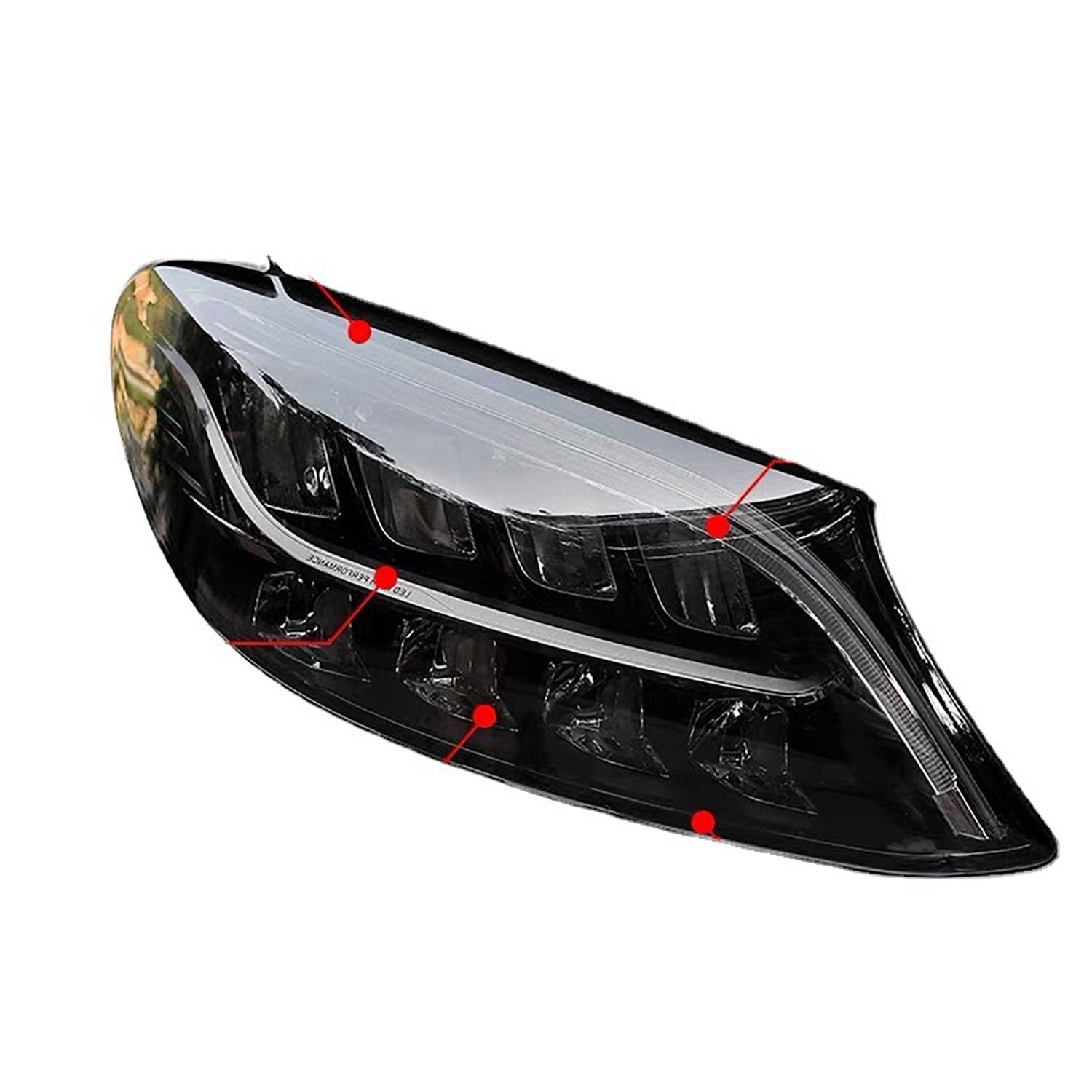 Autoscheinwerfer Schutzfolie für Mercedes-Benz A/C/E/GLC Class,Autoscheinwerfer-Schutzfolie Anti-Kratz-Folie TPU-Aufkleber Zubehör,TPU transparent Headlight Film