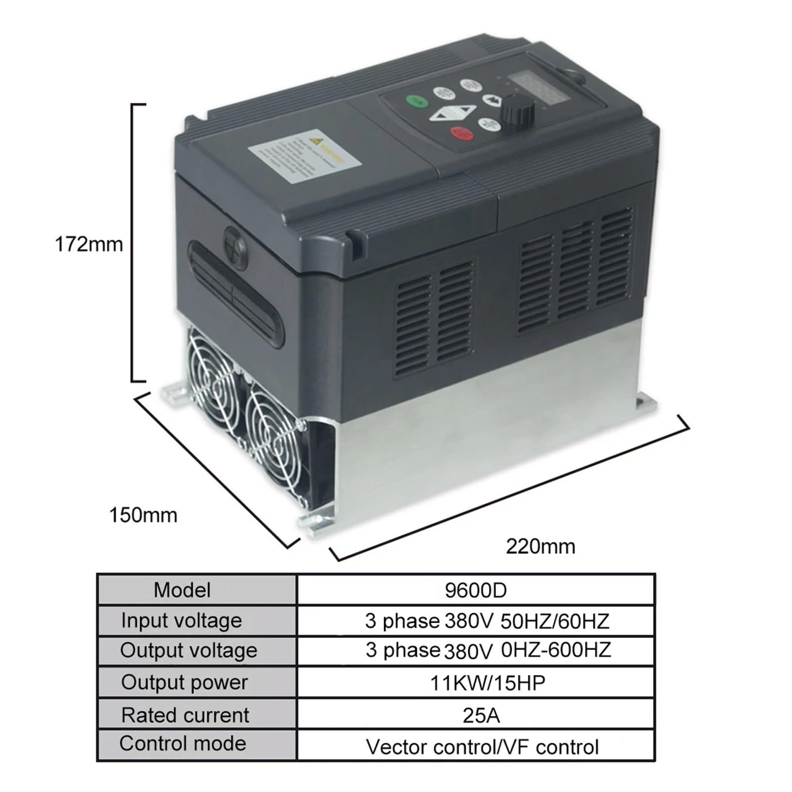 Inverter con Ingresso trifase da 380 V 0,75 kW/1,5 kW/2,2 kW/4 kW/5,5 kW/7,5 kW/11 kW(5.5kw 380v)