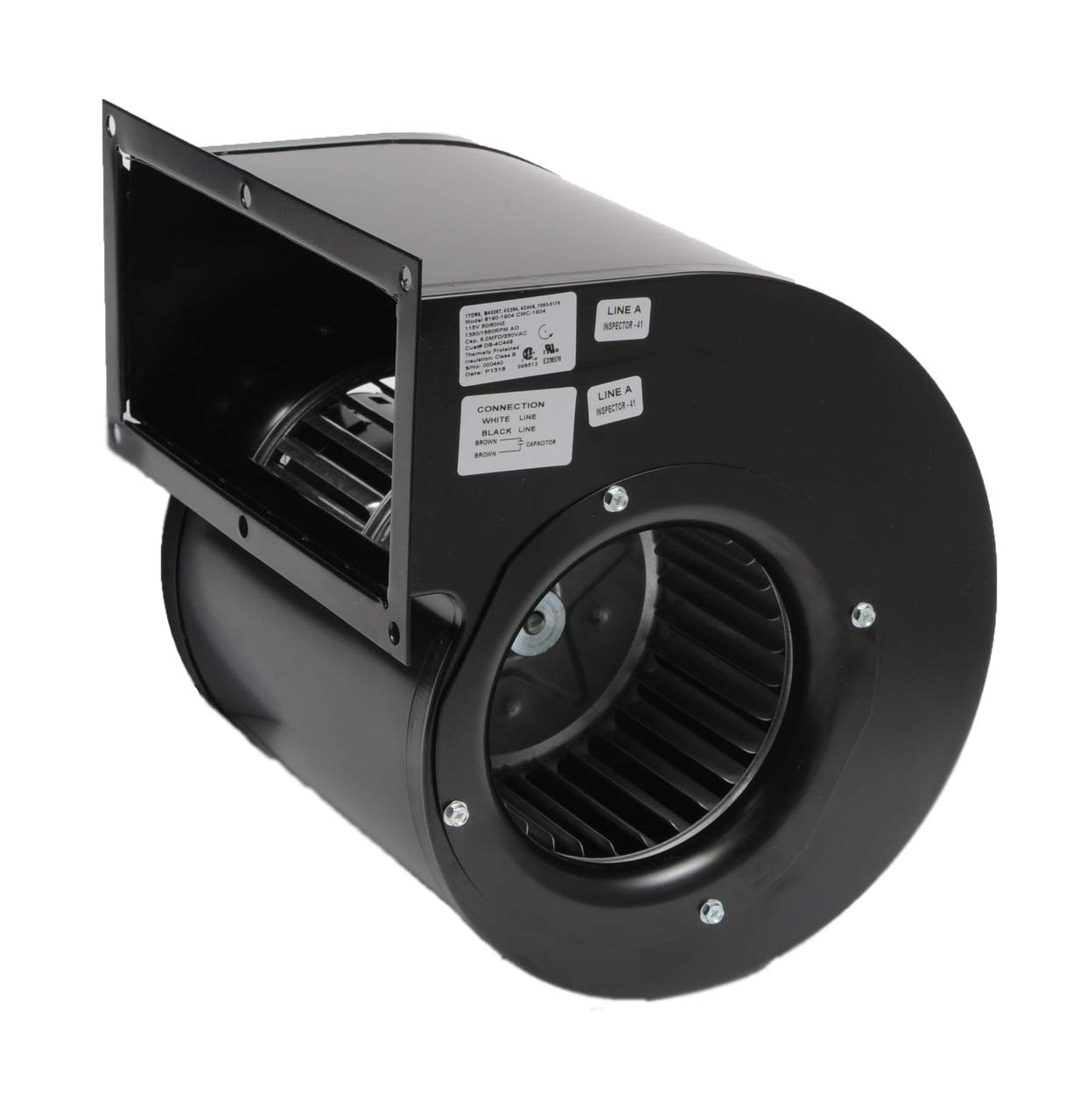 Rectangular Permanent Split Capacitor Blower | Replaces: Dayton 1TDR9, 4C264, 4C448 and Fasco B45267, 7063-5176