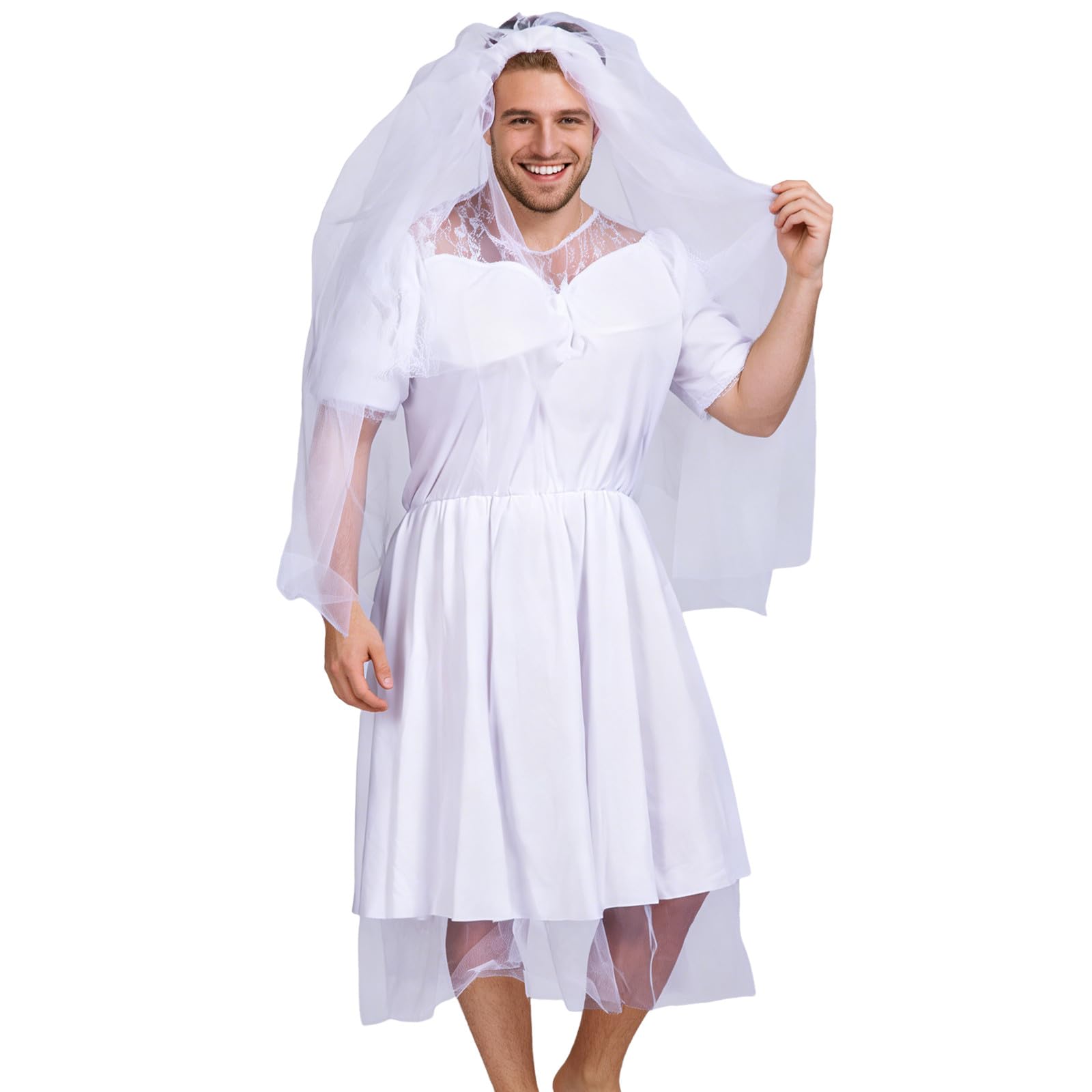Déguisement de mariée pour homme à offrir pour le bachelor party d'un ami - 6