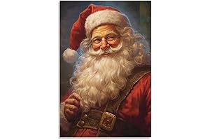Charming Santa Prints: Festive Holiday Wall Art to Enchant Your Space