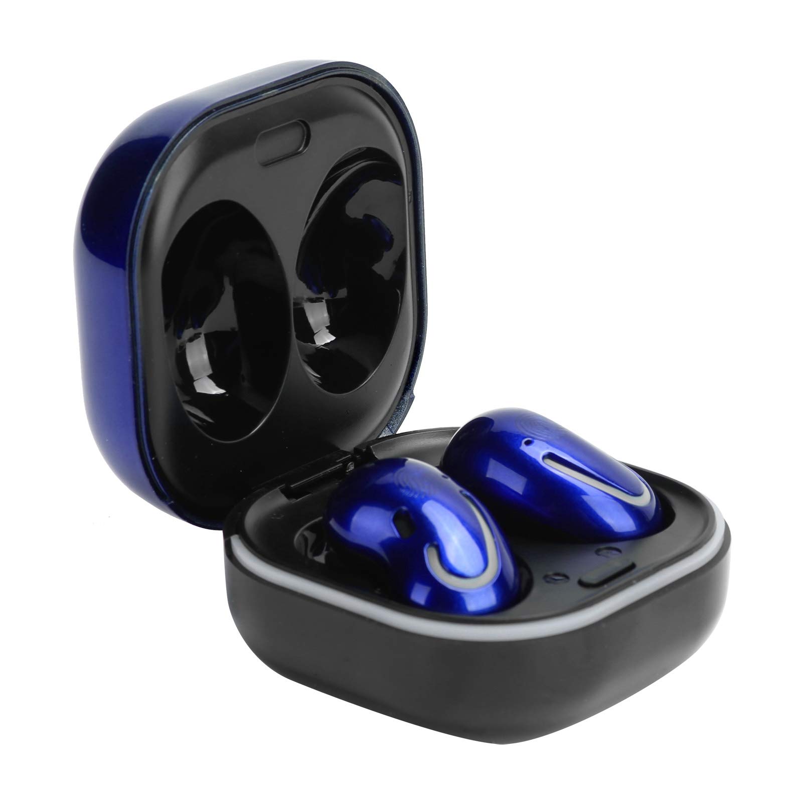 Wireless Earbuds, Wireless Charging Noise Reduction Bluetooth Headphones with USB Charging Case and High‑Sensitivity Touch Panel Cordless Earphones Long Playtime 10m Signal Distance(Purple)