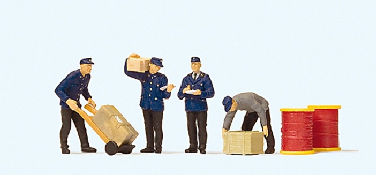 Preiser 10578 DB Delivery Men with Loads Early Epoch III
