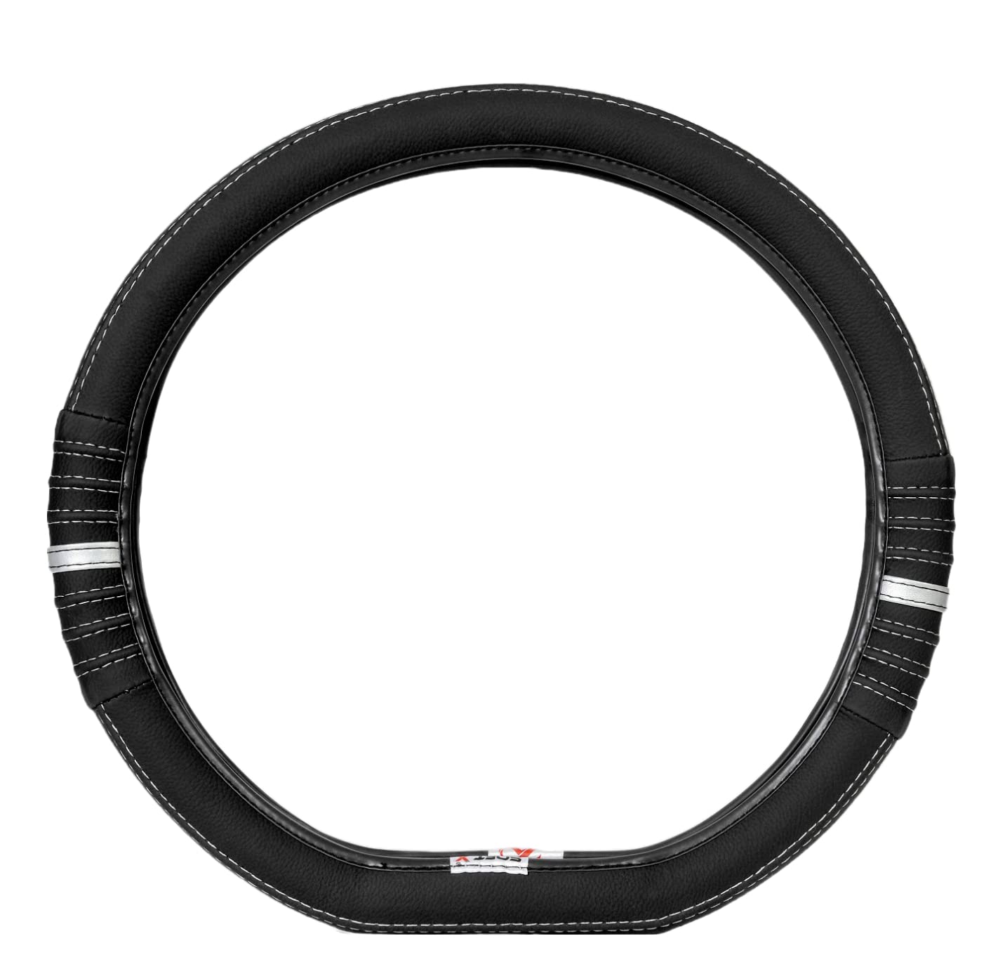 See full amazon price history chart for Soft X Premium Faux Leather Car Steering Wheel Cover | Flat Bottom (D Shape) Breathable Anti Slip Steering Cover for Untlimate Comfort & Style (Black-Metallic Silver) Soft X Premium Faux Leather Car Steering Wheel Cover | Flat Bottom (D Shape) Breathable Anti Slip Steering Cover for Untlimate Comfort & Style (Black-Metallic Silver) (B096XXGWX9) Amazon Price History, Amazon Price Tracker