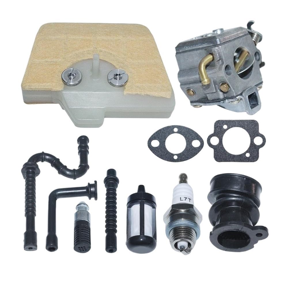 Kit de filtro de aire y combustible compatible with carburador, compatible con motosierra ST 034 036 MS340 MS350 MS360 C3A-S31A (reemplazo 1125 120 0651)