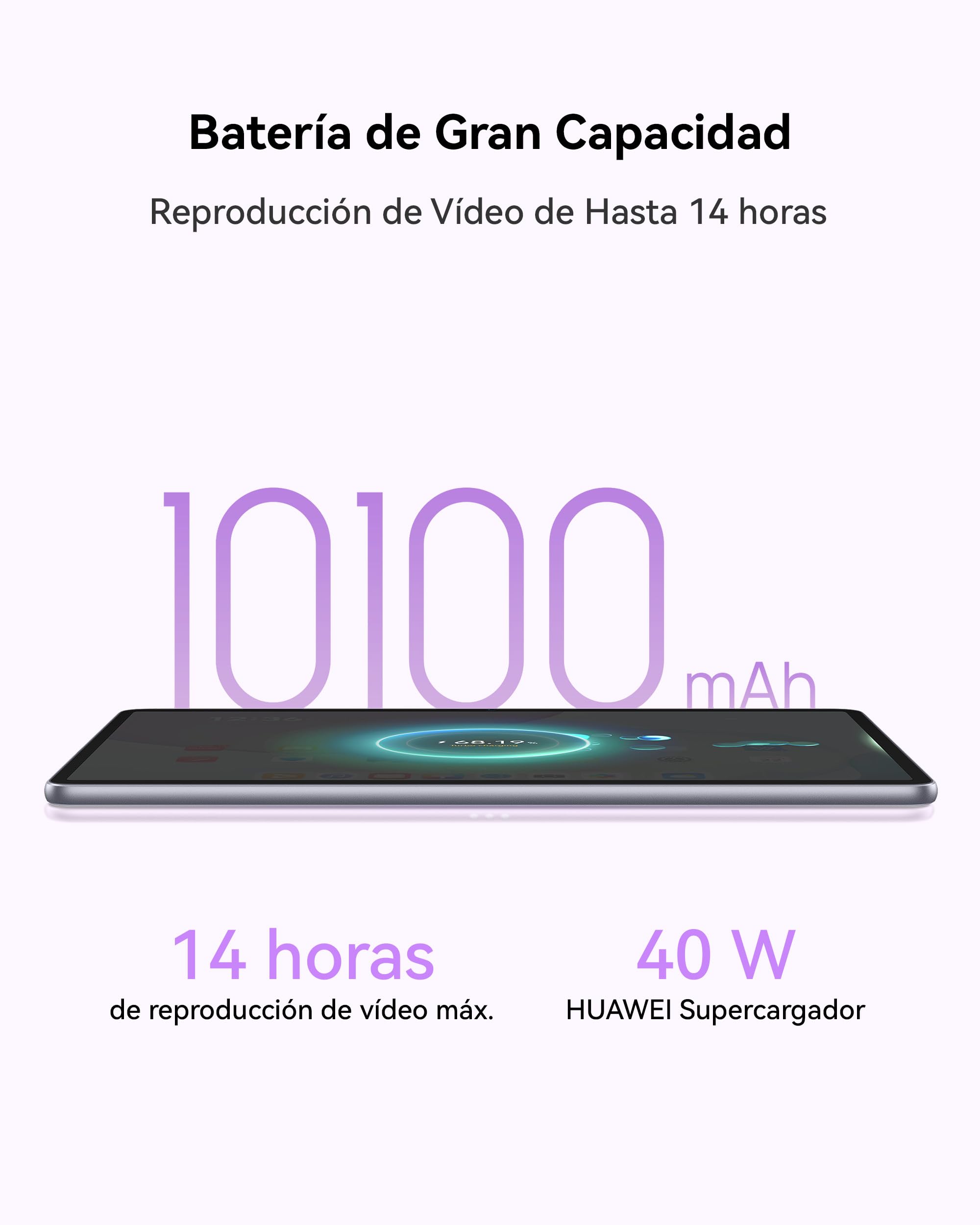 HUAWEI MatePad 11.5 2025 Tablet, Pantalla FullView de 2.5K 120 Hz, 8+128 GB | Comodidad Visual, Batería de 10,100 mAh, HUAWEI Supercharge de 40 W, Altavoces Cuádruples