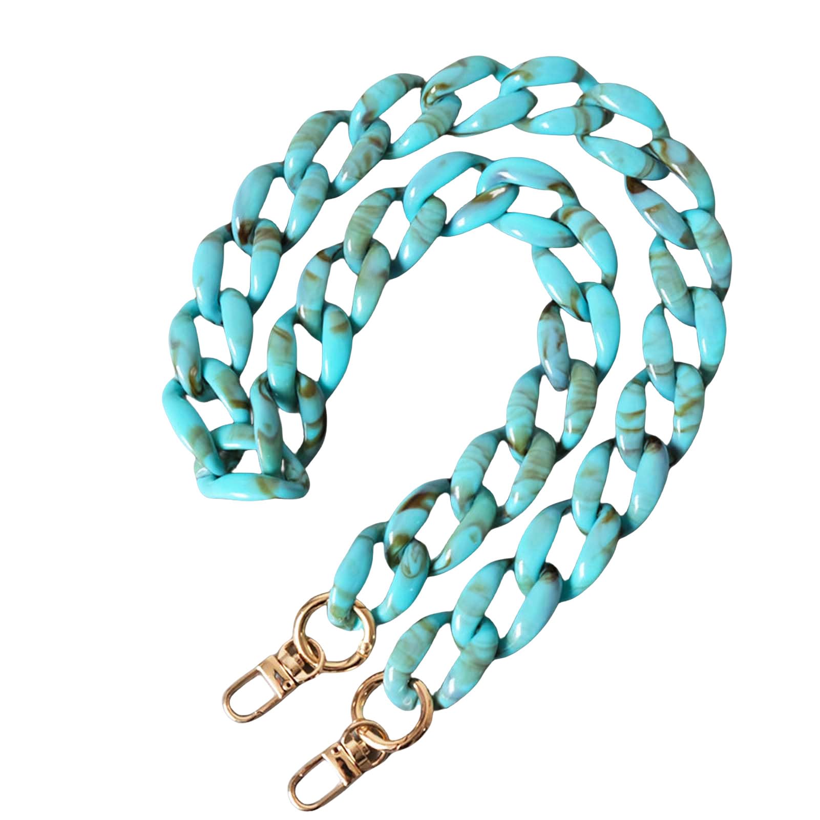 Catena Per Borsa In Resina Beige - Tracolla Regolabile 85cm Per Borsette E Pochette