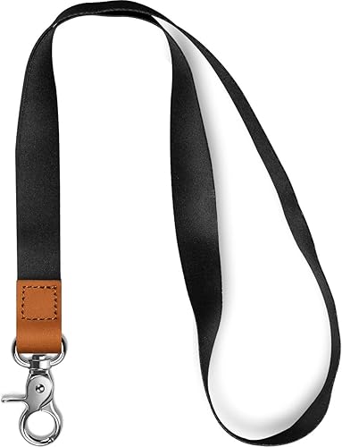 Miniatura 1 de AZEAM - Correa para el cuello larga con llavero y cierre de metal, diseño para hombre y mujer, para tarjeta de identificación, tarjetero, llaves de