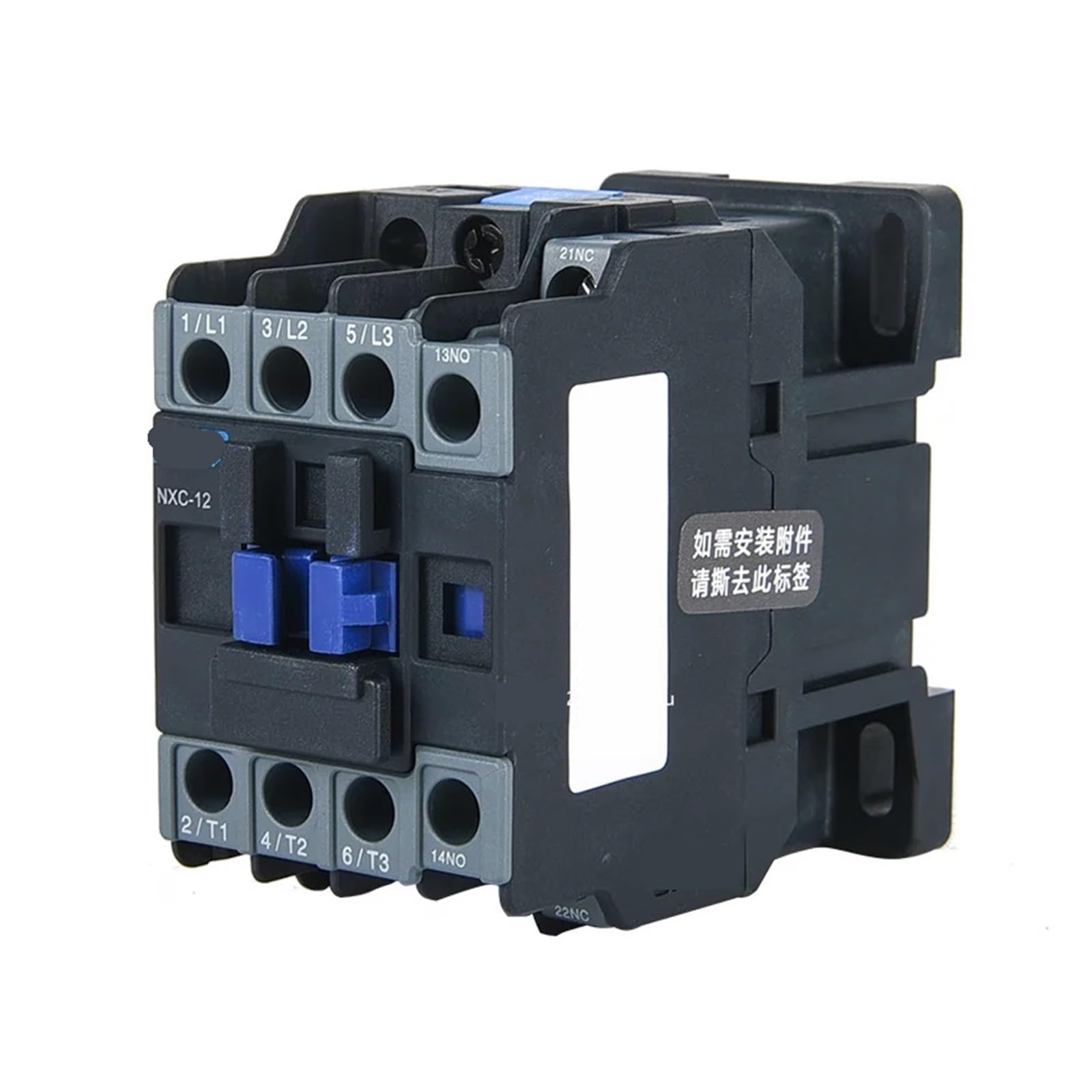 Contacteur CA NXC-12 anti-échauffement 12A rail DIN bobine 24V pour moteurs triphasés
