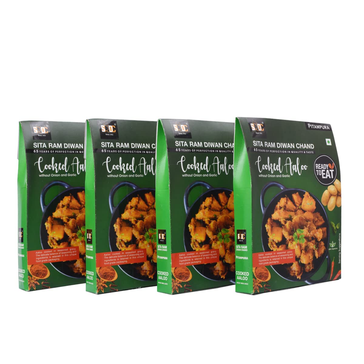 Sita Ram Diwan Chand Ready To Eat Special Aaloo without onion & Garlic cooked aloo combo 1200gm Each | Quick and Delicious Potato Food, instant meals (Pack of 4) (B08F7ZSMXV) Amazon Price History, Amazon Price Tracker
