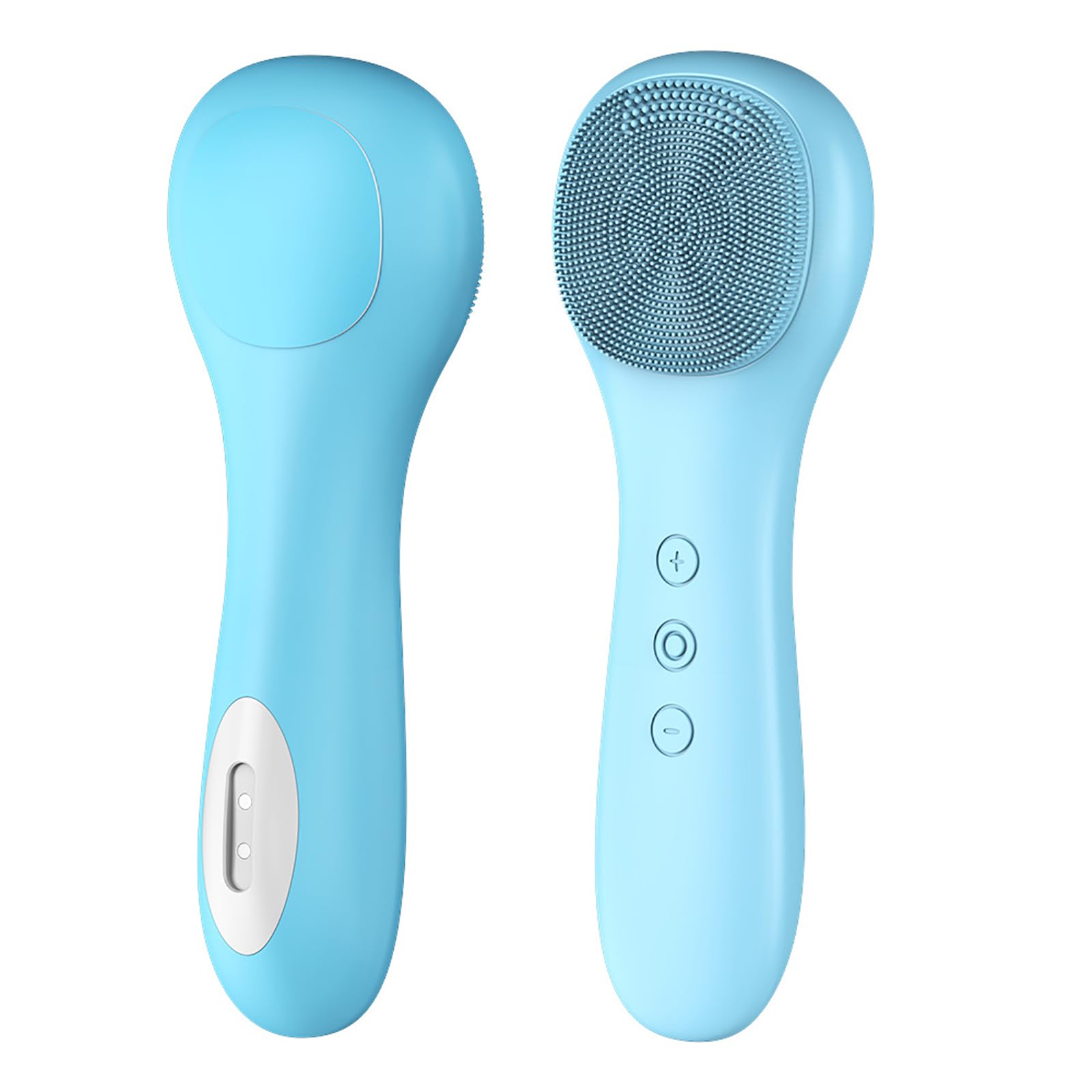 ERICAT Depurador Facial De Silicona, Cepillo De Limpieza Facial con Luz Indicadora, Motor De Alta Frecuencia Y 5 Modos De Limpieza, Exfoliación Potente, para Uso En El Hogar, La Oficina O Los Viajes