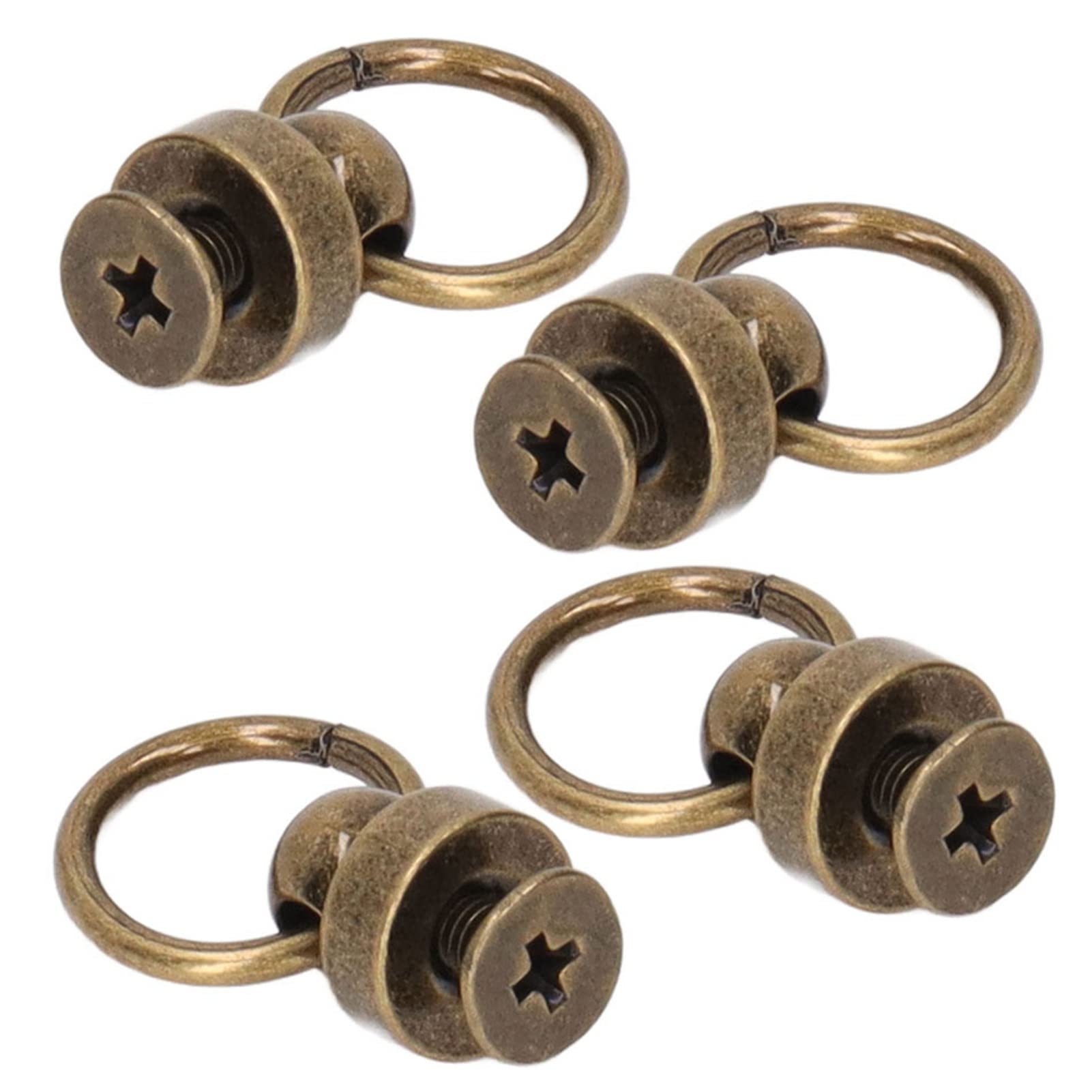 Kit de Remaches de Cuero 200 Juegos Remaches de Latón de 9 Mm Tachuelas para Monederos Tachuelas Grandes Bolsas de Ropa Zapatos Teléfono Dobles Tela para Ropa (Bronce antiguo)