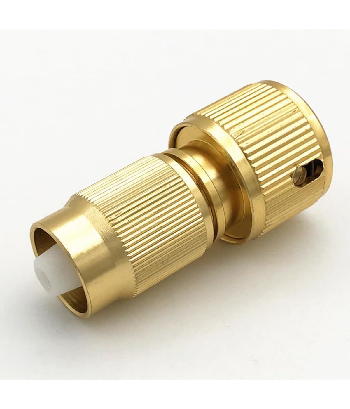 Messing Gartenschlauch-Wasserhahn-Anschlüsse, Gartenschlauchverschraubung, erweiterbarer Schlauchreparatur-Adapter, Gold, 16 Stück