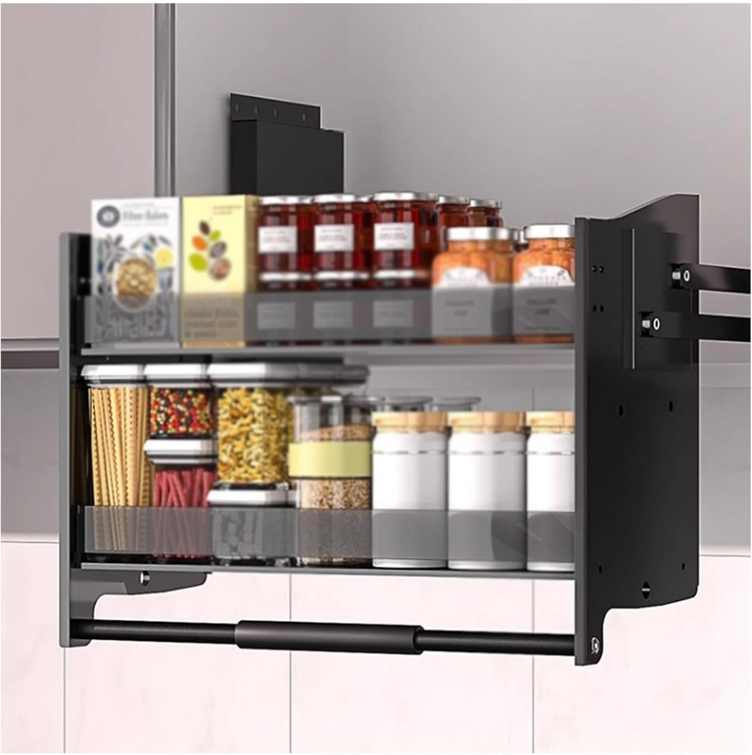 2 Tier PullOut Organizer Hanging Heavy Duty Spice Rack
