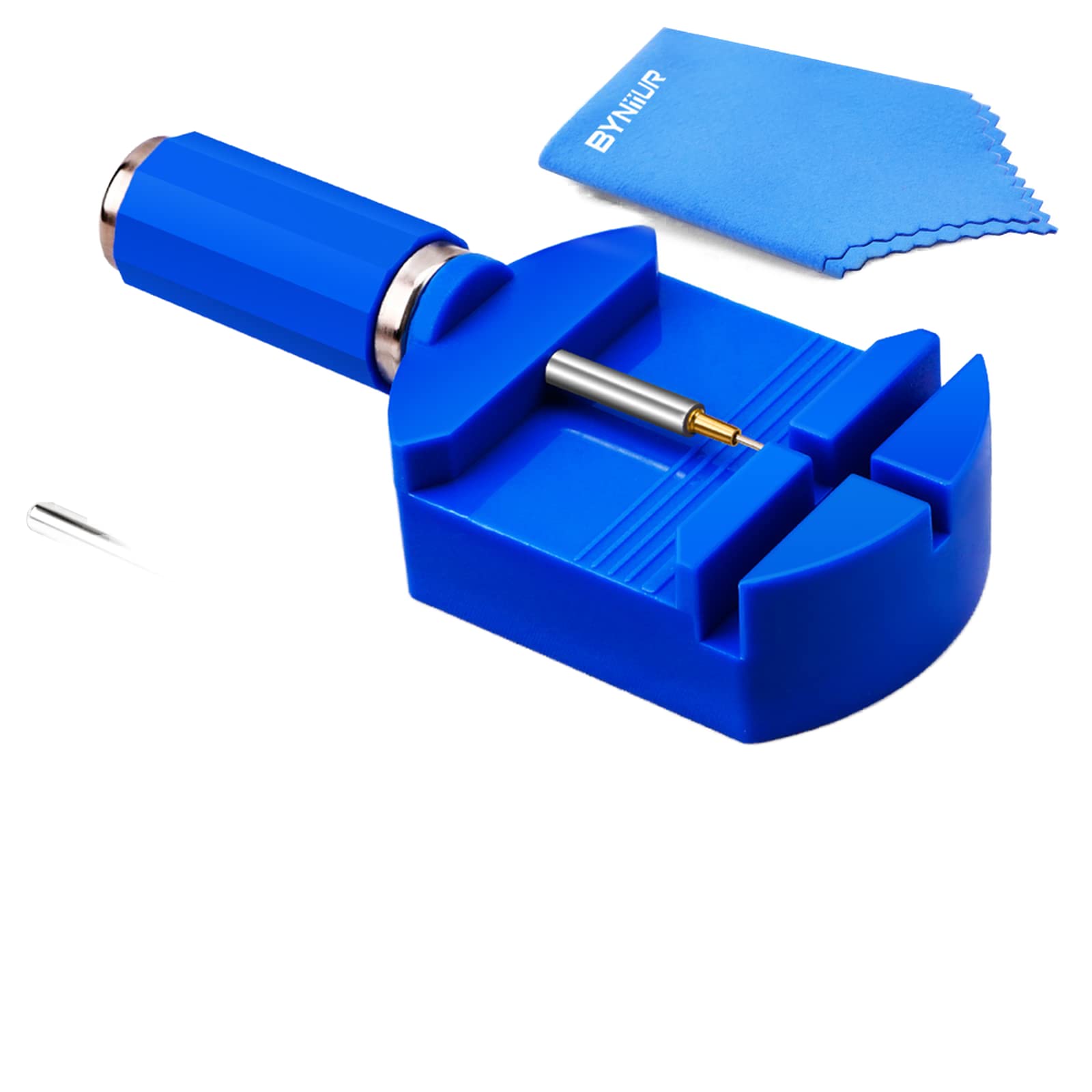 BYNIIURAUTOXEL Watch Band Repair Kit, Watch Link Strap Remover with Extra Spring Bars Pins for Watch Band Replacement, Blue